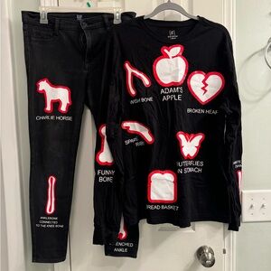 Women’s Halloween Costume Operation Game Hasbro Dr. Size Large Top 30 Bottom 10